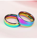 Rainbow Color Stainless Steel Ring