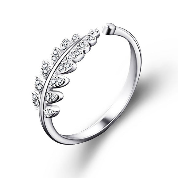 Leaf design Stainless Steel Ring