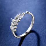 Leaf design Stainless Steel Ring