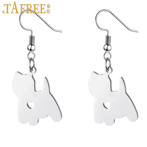 Dog lover dangle earrings