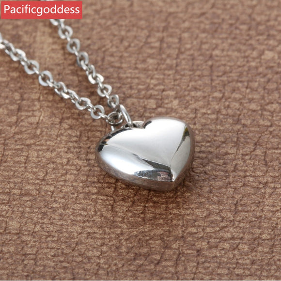 Stainless steel heart pendant