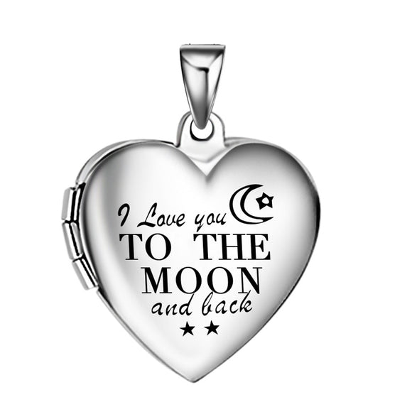 I love you to the moon and back - Photo locket