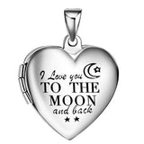 I love you to the moon and back - Photo locket