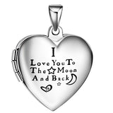 I love you to the moon and back - Photo locket