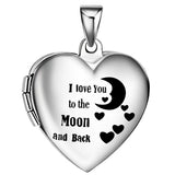 I love you to the moon and back - Photo locket