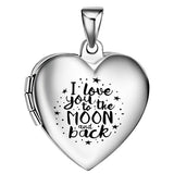 I love you to the moon and back - Photo locket