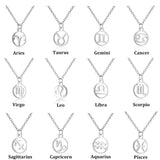 Stainless Steel Zodiac Sign Necklaces