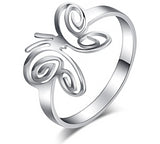 CACANA  Butterfly Stainless Steel Ring For Women