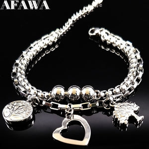 Double Love Stainless Steel Bracelet