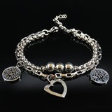 Double Love Stainless Steel Bracelet