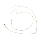 Double Layers Choker Heart Necklace