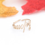 Fashion Custom Name Necklace 2019 Trendy Letter Earrings For Women Stainless Steel Customized Curved Earrings Gift For Party